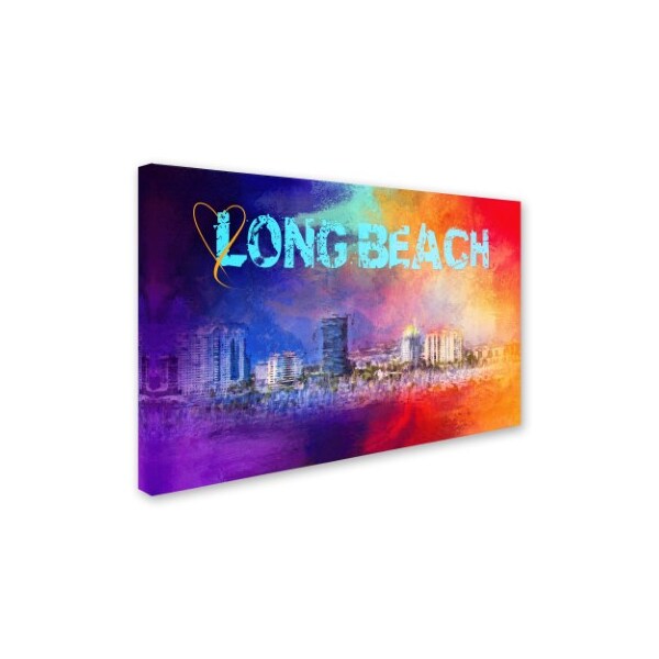 Jai Johnson 'Sending Love To Long Beach' Canvas Art,22x32